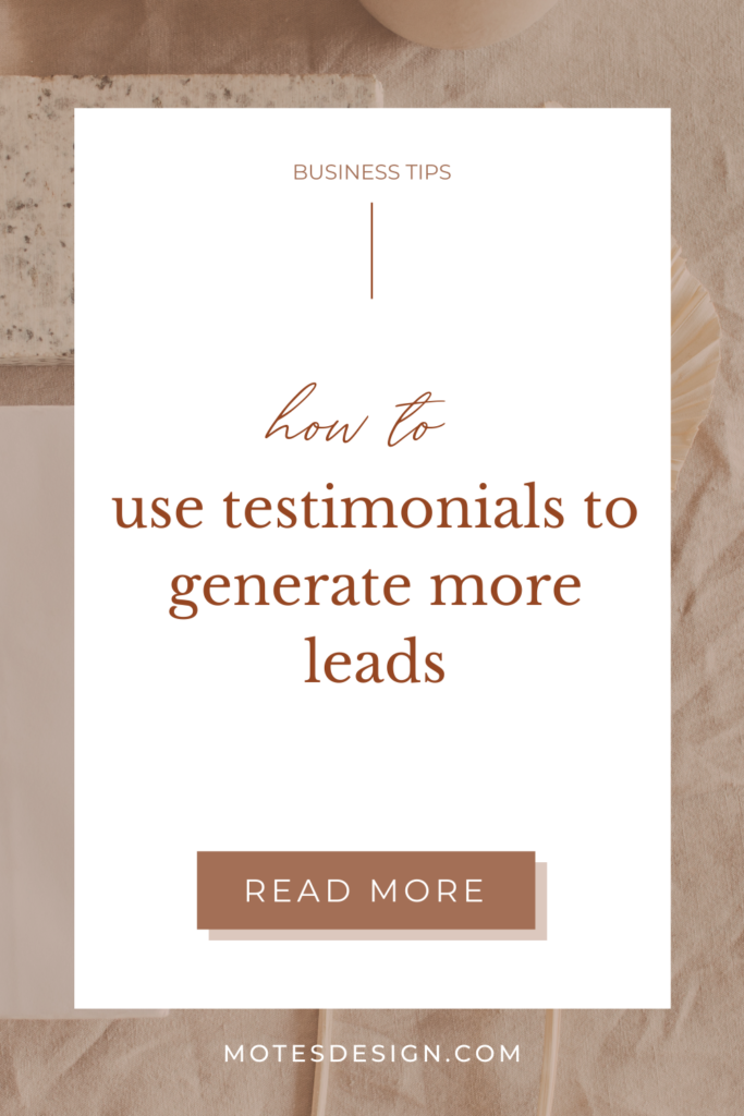 How to use testimonials to generate more leads