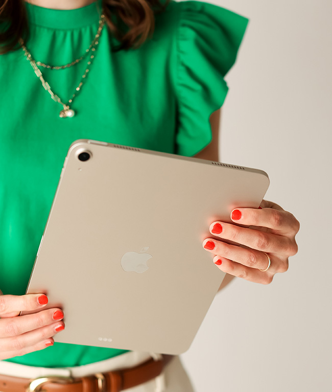 mobile testing of a website on ipad