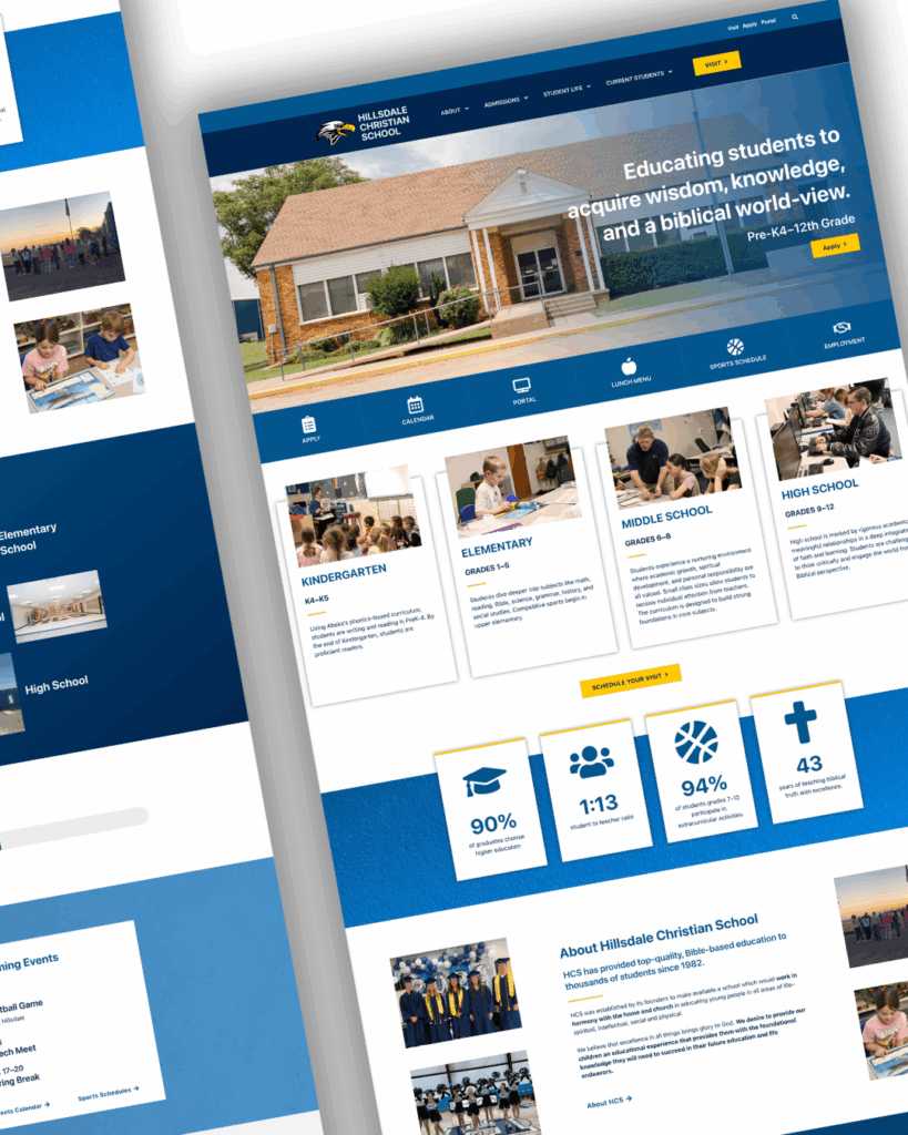 Christian School website design